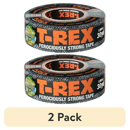 (2 pack) T-Rex Ferociously Strong Duct Tape, 1.88 in. x 30 yd., Gunmetal Gray