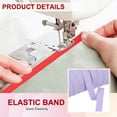 thumbnail image 4 of Uxcell Elastic Band, Polyester Flat Elastic Cord Stretch Strap for Sewing and DIY Projects Light Purple 1/2 inch x 20 Yards, 4 of 7