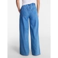 thumbnail image 4 of Time and Tru Women's High Rise Draped Utility Jeans, 30" Inseam, Sizes XS-XXXL, 4 of 6