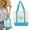 Blue, variant on Trader Joe's Canvas Tote Bag - Pastel Mini Grocery Tote (13x11x6") with Surprise Bonus, Trader Joe's Baby Blue Canvas Tote Bag (Violet)