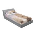 thumbnail image 3 of Ambesonne Ocean Fitted Sheet & Pillow Sham Set, Wooden Sailing Ship Waves, Full, Cream and Blue Grey, 3 of 3