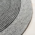 thumbnail image 3 of SAFAVIEH Braided Lars Geometric Reversible Area Rug, Gray/Black, 5' x 7' Oval, 3 of 11