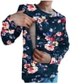 thumbnail image 2 of Edvintorg Winter Maternity Crewneck Sweatshirt Long Sleeve Nursing Shirts for Breastfeeding with Zipper Pregnancy Clothes for Women, 2 of 5