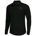thumbnail image 2 of Men's Antigua Black Charlotte FC Streamer Diamond Button-Up Shacket, 2 of 5