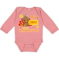 thumbnail image 3 of Inktastic My First Thanksgiving with Turkey and Leaves Boys or Girls Long Sleeve Baby Bodysuit, 3 of 5
