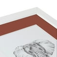 thumbnail image 4 of ArtToFrames 12x24" Matted Picture Frame with 8x20" Single Mat Photo Opening Framed in 1.25" Satin White Frame and 2" Cognac Mat (FWM-3966-12x24), 4 of 8