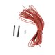 thumbnail image 2 of 3 mm de 12k 33 ohmios de fibra de carbono cable de calentamiento cable 200 Grados Celsius alta temperatura lejana lejana infrarro de silicio de goma de goma calentante de, 2 of 7