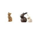 thumbnail image 1 of Figura de escritorio,Estatua de gato,linda decoración para estante o escritorio,Estatua de cerámica,Juego de estatuas de cerámica para decoración de mesa de oficina o hogar,Figuras, 1 of 8