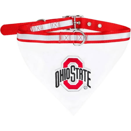 - Pets First College Ohio State Buckeyes Pet Bandana, 3 Sizes Available. With Collar