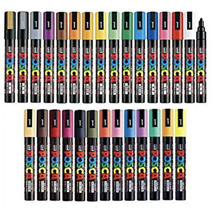 POSCA Paint Markers, 8 Color Medium Tip Set – ARCH Art Supplies