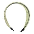 thumbnail image 3 of Unique Bargains 1 Pc Headband Fresh Polka Dot Wide Hair Accessories Yellow, 3 of 5