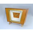 thumbnail image 4 of Hermle Retro-Style Wooden Table Clock - 8" - Brown and Gold, 4 of 4