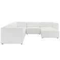 thumbnail image 3 of Modway Mingle Vegan Leather 6-Piece Furniture Set in White, 3 of 10
