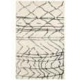 thumbnail image 1 of LR Resources MATRI81200WBL7995 7 ft. 9 in. x 9 ft. 5 in. Matrix Rectangle Area Rug, White & Black, 1 of 1