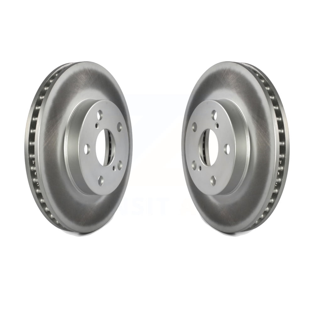 Front Coated Disc Brake Rotors Pair For Toyota Prius Lexus CT200h Plug