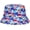 Dark Blue Red, variant on Colorful Tie Dye Bucket Hat for Women Rainbow-Vortex Bucket Cap Summer Sunscreen Fashion Reversible Fisherman Hat