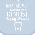 thumbnail image 4 of Inktastic Future Dentist Like Mommy Boys or Girls Baby Bib, 4 of 4