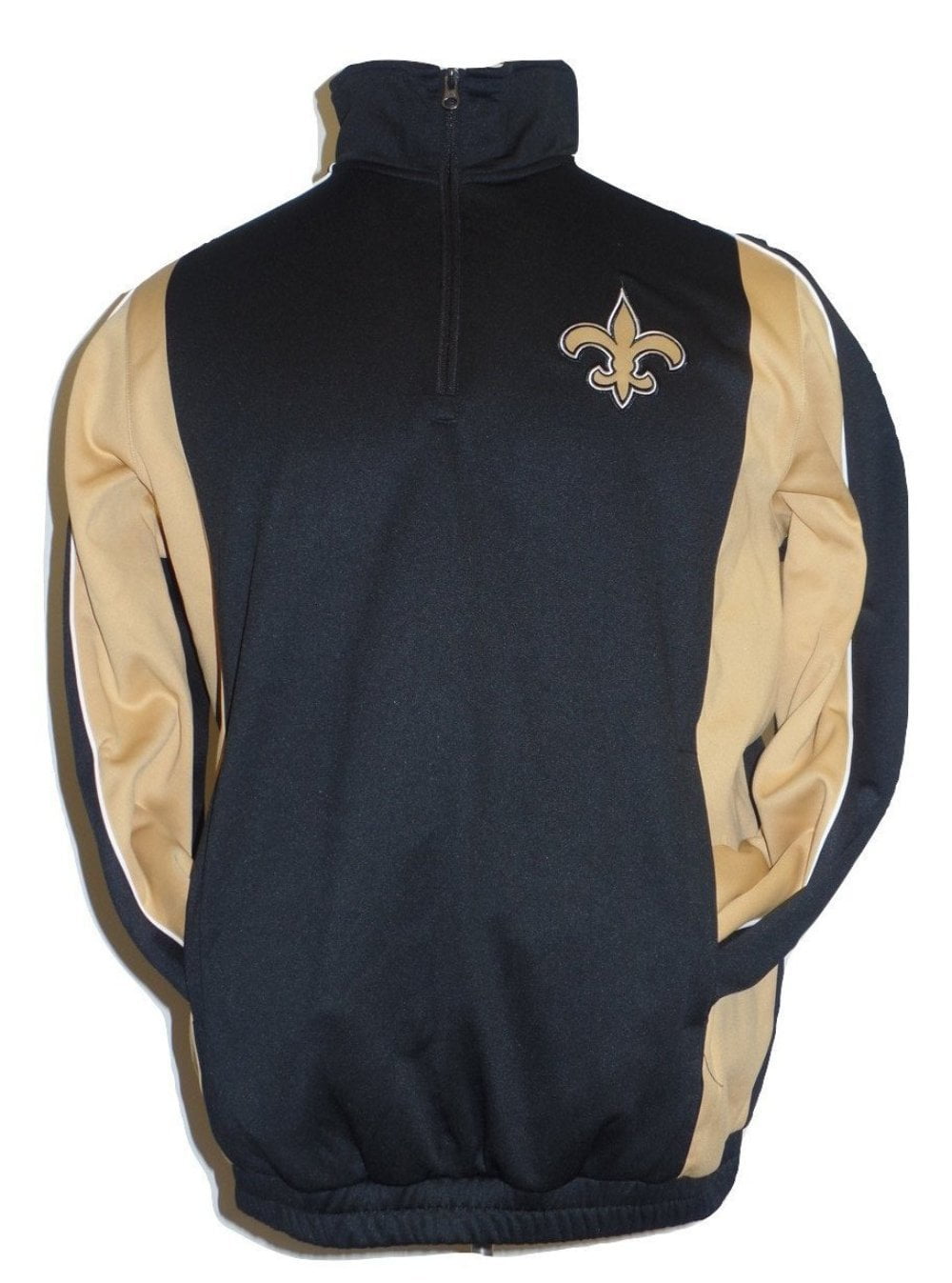 New Orleans Saints Men's Black Performance Fleece Track Jacket by G-III Sports