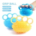 thumbnail image 4 of Practice Hand Grip Elderly Exercise Ball Hand Stress Ball Finger Grip Ball Finger Strength Trainer Hand Finger Exerciser BLUE, 4 of 6
