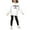 X12-White, variant on 2 Pcs Girls Outfit Cute Printed Crew Neck Long Sleeve Hoodie And Leggings Grateful Clothing Set For Girl Size 9-10 Years, White
