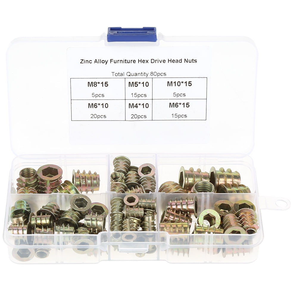 M4/M5/M6/M8/M10 Insert Nut Screwin Type Hex Drive Hex Drive Head Nut