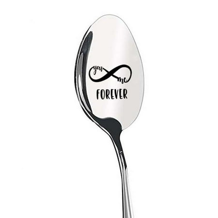 

2023 Valentines Day Gift Anniversary Gift for Boyfriend Stainless Steel Spoon Good Morning Handsome Beautiful Girlfriend Present