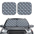 thumbnail image 2 of Balery 2 Piece Turtle Car Windshield Sun Shade|Foldable Front Windshield Shade for Car Front Window for Most Sedans SUV Truck-Medium, 2 of 7