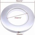thumbnail image 2 of 50 Pieces Round Curtain Rod Rings Plastic Curtain Eyelet Rings Clips Inner Diameter 42mm Diy Rings For Window Curtain Cloakroom Door Curtains, 2 of 5