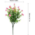 thumbnail image 4 of Flor artificial 4 piezas Ramo de eucalipto Plantas verdes, Flores de eucalipto falsas resistentes a los rayos UV para interior al aire libre Hogar Oficina Jardín Decoración de boda (Rosa) esquí esquí Gafas de esquí, 4 of 5