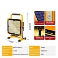 thumbnail image 2 of 1000W Rechargeable Solar Flood Light Outdoor Portable LED Reflector Spotlight Rechargeable Projector Floodlight Construction Lam ,more stable connection, 2 of 8
