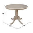 thumbnail image 5 of International Concepts 36" Round Top Dining Table in Natural, 5 of 6