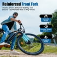 thumbnail image 5 of LITEFIVE U3 Electric Bike for Adults, 20mph 500W Peak Motor, 36V 10.4Ah Battery Mountain Ebike 45 Miles Range, 5 Speed Shift, 26" Tire Adults Electric Bicycles, Black, 5 of 9