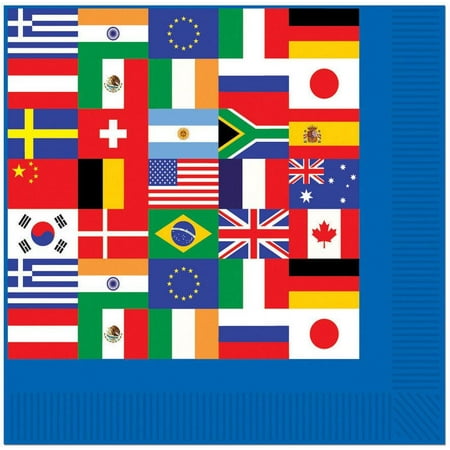 International Party Luncheon Napkins (16 Count)