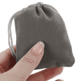 thumbnail image 6 of Minkissy compact jewelry bag 50pcs Grey Cloth Drawstring Closure for Friends Christmas Back to School, 6 of 8