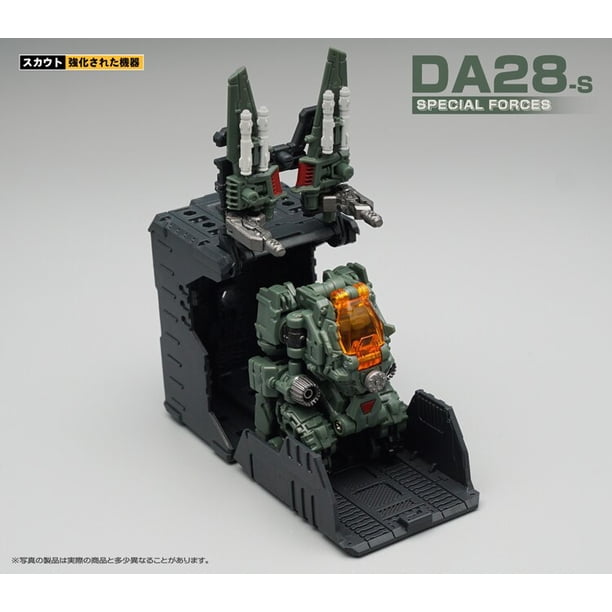 Figura de acción de MFT DA28A DA-28A, transformación Diaclone Powered-suit Power Suit, Black Mech Solider Lost Planet, juguete de colección Fivean unisex