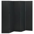 thumbnail image 1 of vidaXL 5-Panel Room Divider Black 200x180 cm Steel, 1 of 4