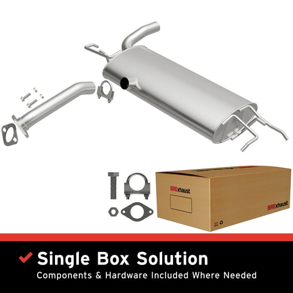 BRExhaust OE Replacement Exhaust Muffler Kit 108-0160: Compatible with 2005-2008 Hyundai Tucson 2.0L, 2005-2010 Kia Sportage 2.0L