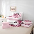 thumbnail image 6 of Manfei Fashion High Heels 7-Piece Bedding Comforter Set,Pink Flower Perfume King Bedding Sets,Romantic Valentine'S Day Bed Sheets For Adults,Super Cozy Room Decor Reversible, 6 of 8