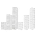 thumbnail image 2 of VONKY PP Transparent Shoe Cabinet Organizer Box Foldable Storage Solution 3. Flip Up Door For Easy Access White 6 layers, 2 of 6