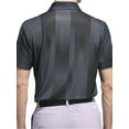 thumbnail image 2 of Adidas Golf Men's Ult365 Mesh Radiant Print Polo Shirt, Large Grey Six/Black -, 2 of 2