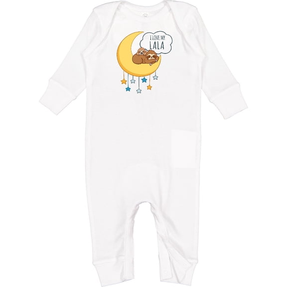 Inktastic I Love My Lala Baby Romper Coveralls