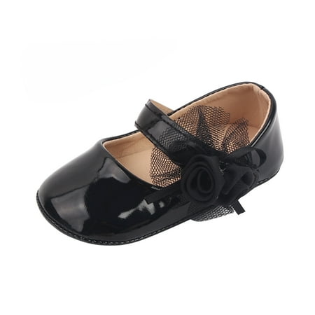 AnuirheiH Toddler Shoes Baby Girls Cute Flowers Non-slip Soft Bottom Princess Sandals Sale Clearance