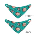 thumbnail image 6 of Kll Starfish And Shell Dog Bandanas,Triangle Reversible Pet Scarf For Small Medium Large And Extra Large Dogs-Small, 6 of 8