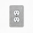 thumbnail image 3 of Questech Decor Single Duplex Outlet Coverss, Tumbled Texture, Gray, 3 Pack, 3 of 10