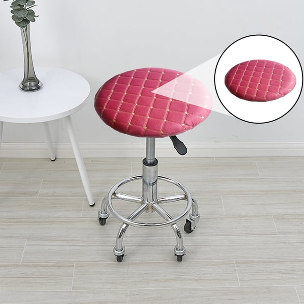 Fundas para taburetes de bar redondos, antideslizantes, con ajuste elástico, tela resistente, decoración moderna para oficina y hogar, compatibilidad universal, protección duradera, para