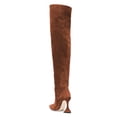 thumbnail image 2 of YDN Women Sexy Pull On Block Heel Thigh High Boots Pointed Toe Over The Knee Boots Warm Fashion Winter Shoes Size 12 Brown, 2 of 4