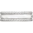 thumbnail image 3 of Sterling Silver Ss 6mm Polished Fancy Band Size 7 Made In United States qwb116-7, 3 of 5