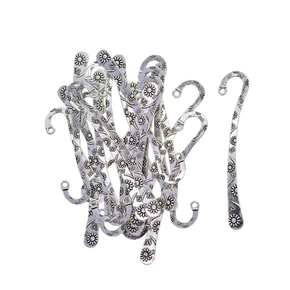20 Piezas en Blanco con , Mcapágina Mgita Flore Lazo, Fabricación de Bricolaje Sunnimix Marcador de metal