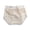 #0423-Beige, variant on Textured Embroidery High Waisted Panties Full Coverage Support Briefs Delicate Edge Smooth Elegant Daily Intimates Gift