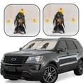 thumbnail image 1 of Balery Dachshund Sitting in Bathtub Parasol para parabrisas de coche de 2 piezas | Parasol plegable para parabrisas delantero de coche para la mayoría de sedanes-Large, 1 of 6